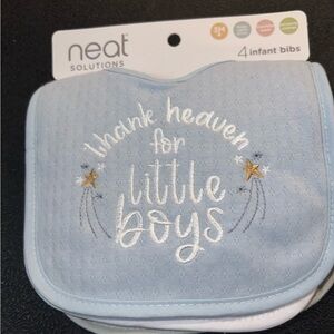 Neat 4 Pack Infant Bibs for Boys NWT